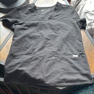 FIGS Classic Black Scrub Top